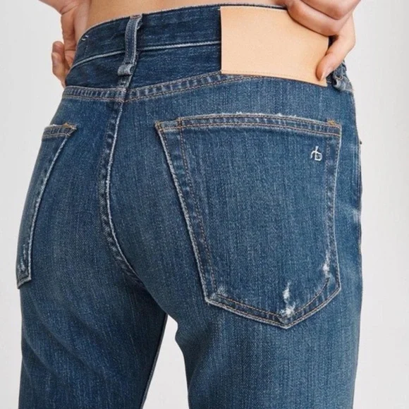 NWT Rag & Bone Rosa Mid - Rise Boyfriend Jean in Bristol 23 - Picture 6 of 16